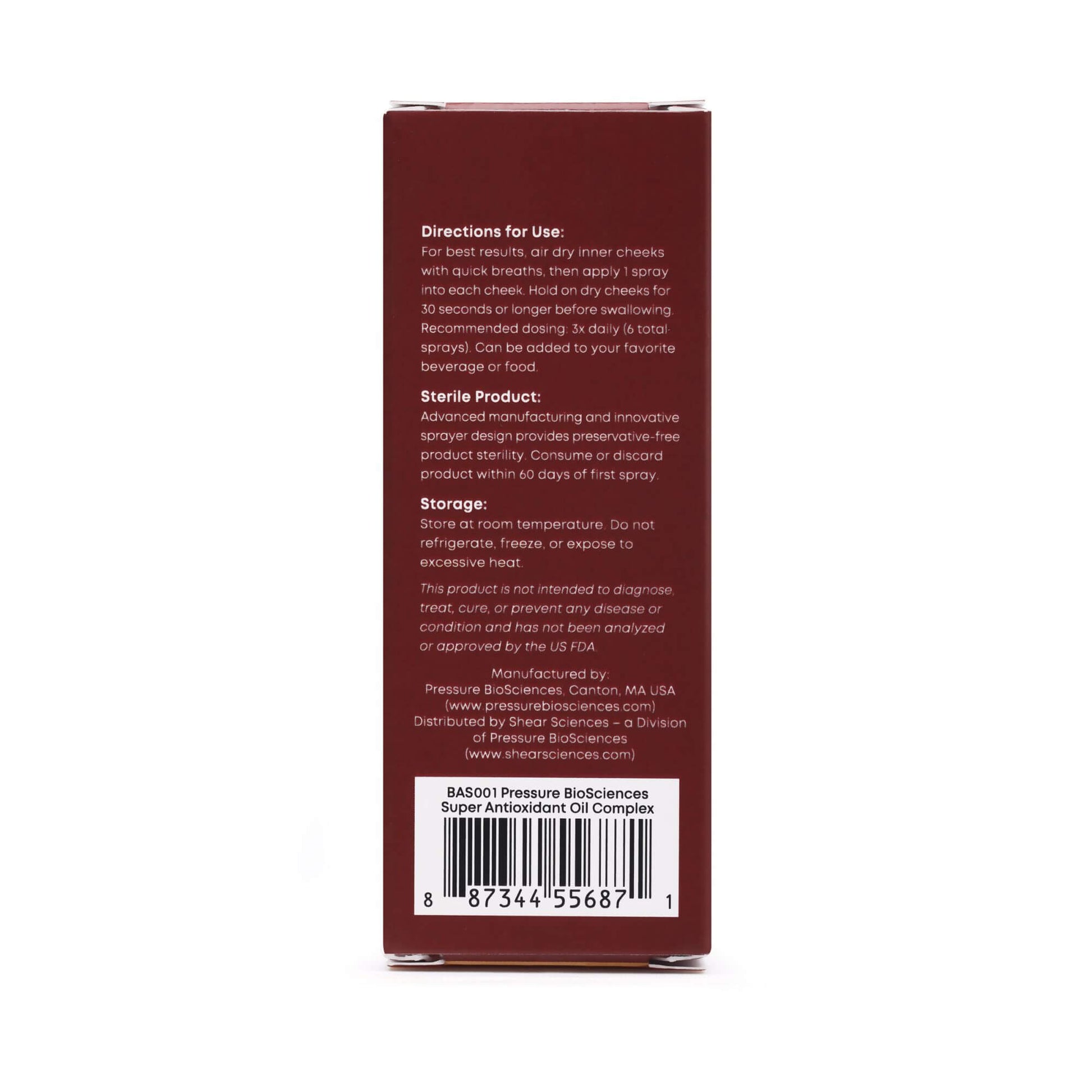 Super Antioxidant Oil Complex Oral NanoSpray